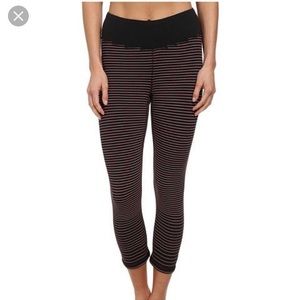 Lucy Striped Hatha Collection Capri Legging